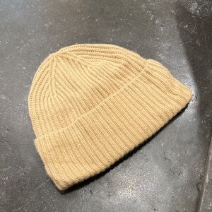 H&M Tan Ribbed Knit Beanie